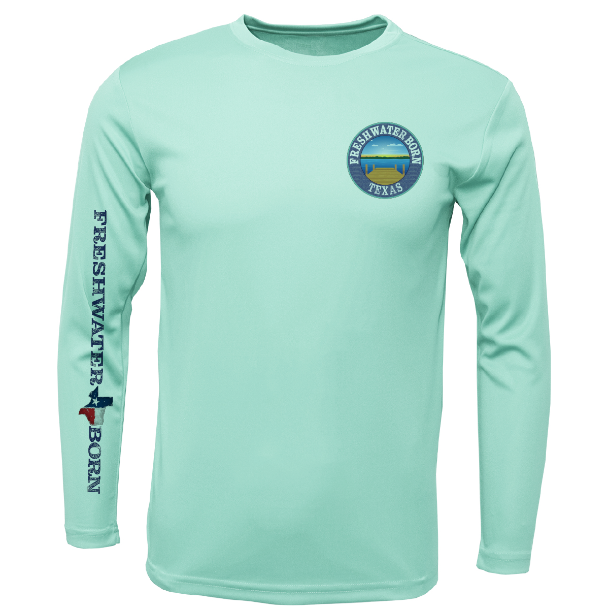 Fort Worth Freshwater Born Girl's Long Sleeve UPF 50+ Dry-Fit Shirt
