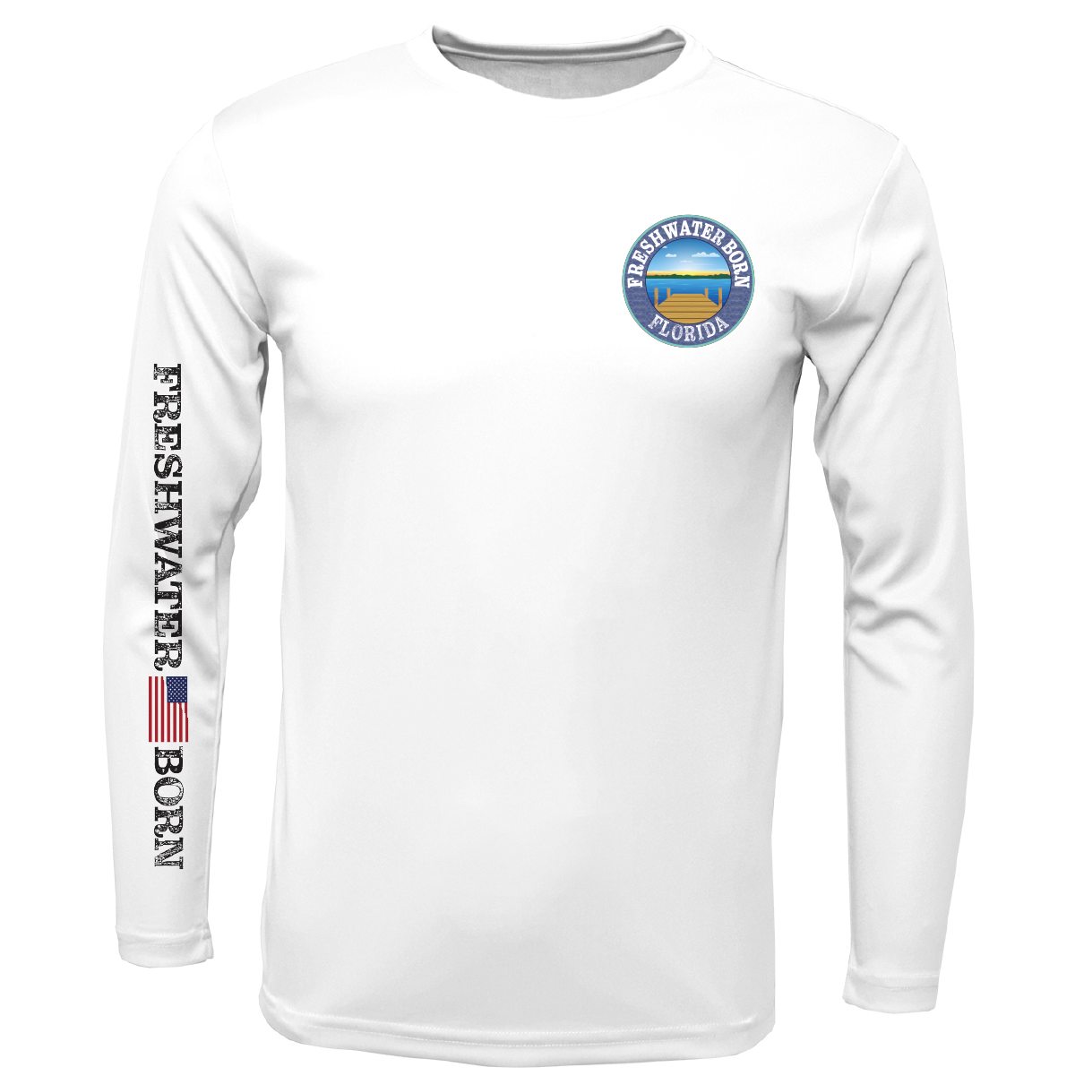 Florida Freshwater Born "Surrender The Booty" Girl's Long Sleeve UPF 50+ Dry-Fit Shirt