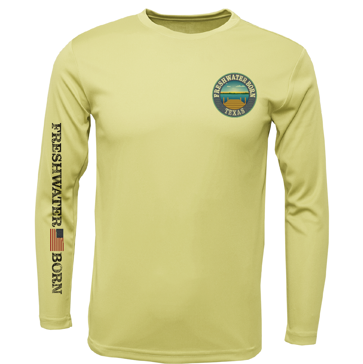 Texas Freshwater Born "Surrender The Booty" Girl's Long Sleeve UPF 50+ Dry-Fit Shirt
