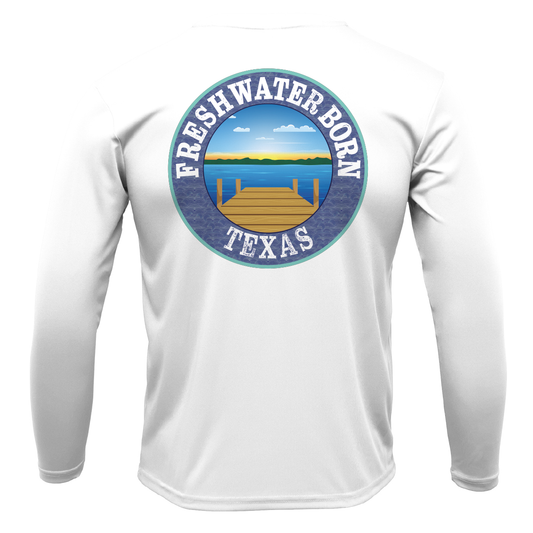 Texas Freshwater Born Linear Logo Men's Long Sleeve UPF 50+ Dry-Fit Shirt