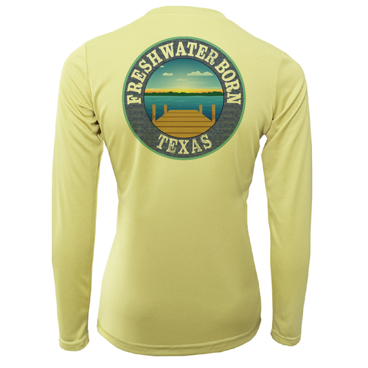 Texas "Life is Better at the Lake" Women's Long Sleeve UPF 50+ Dry-Fit Shirt