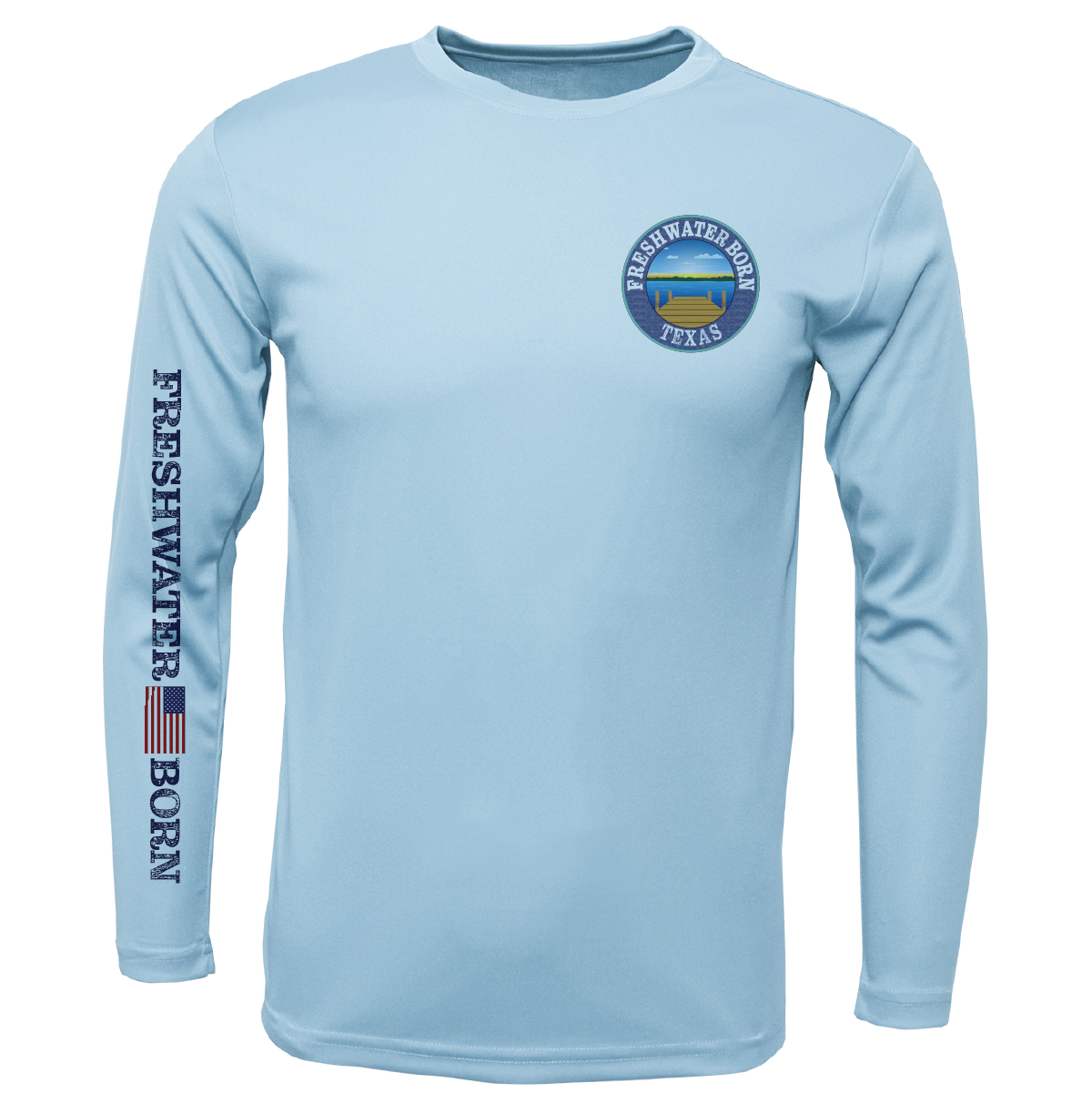 Texas Freshwater Born Kraken Girl's Long Sleeve UPF 50+ Dry-Fit Shirt