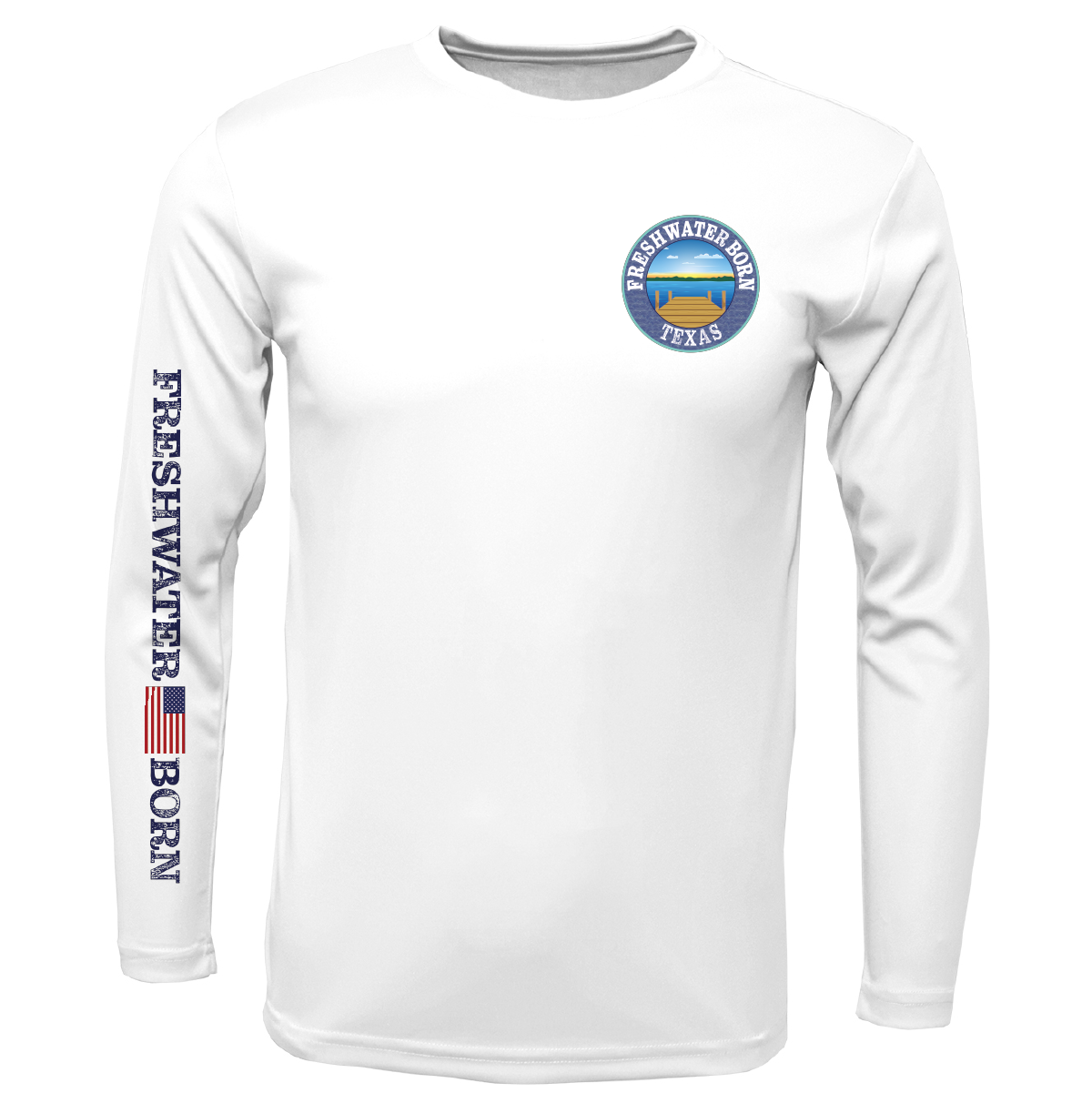 Texas Freshwater Born Kraken Girl's Long Sleeve UPF 50+ Dry-Fit Shirt