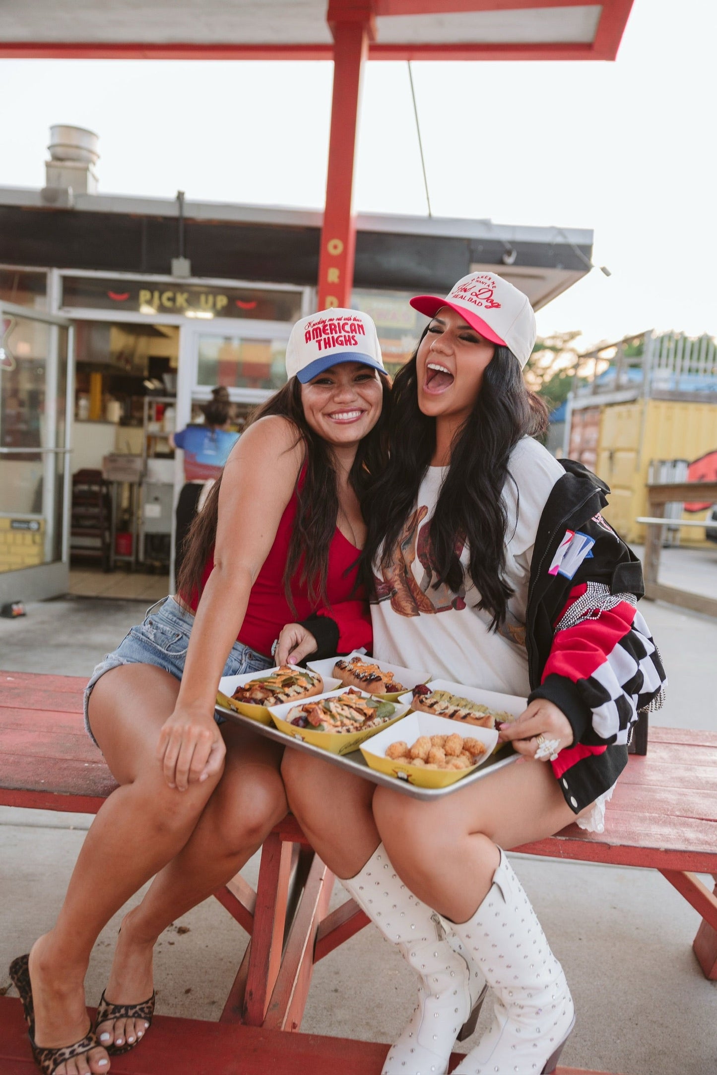 American Thighs - Royal Blue Vintage Trucker Hat