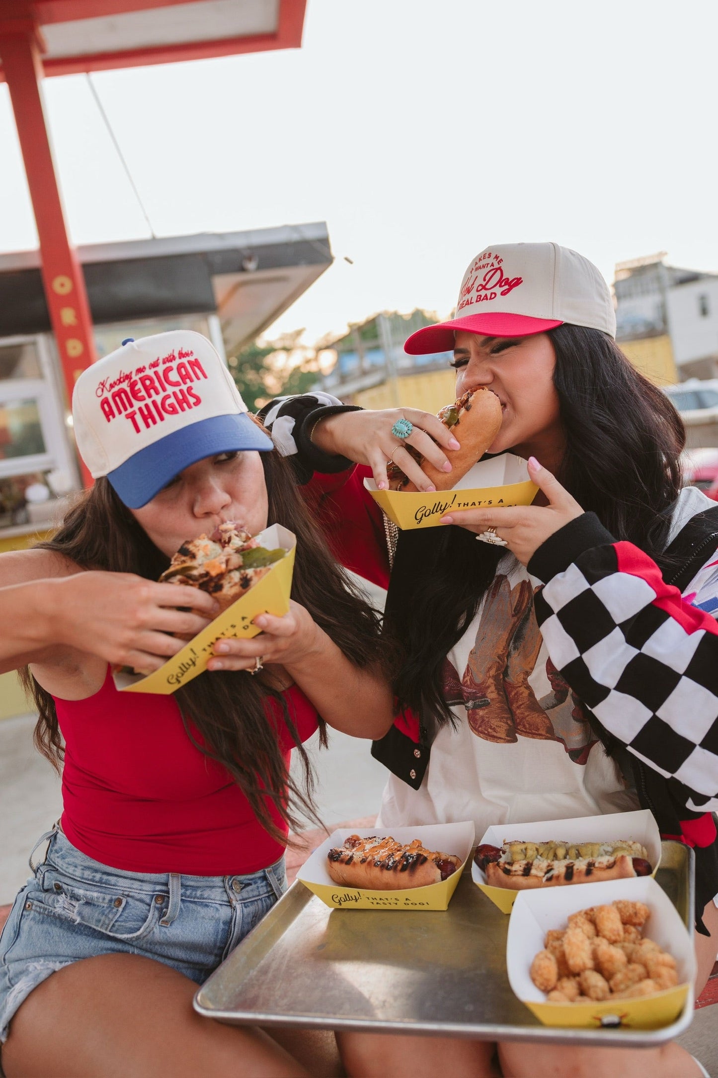 American Thighs - Royal Blue Vintage Trucker Hat