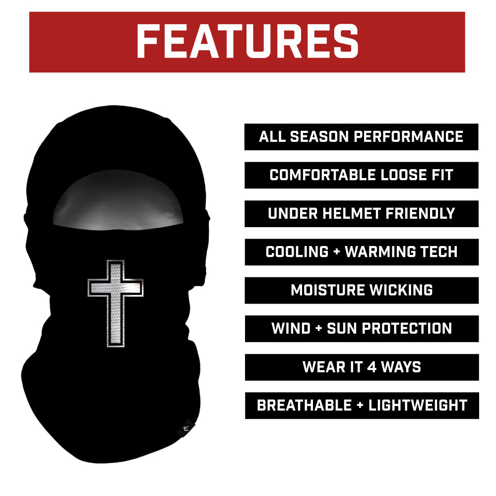 Faith Cross Black Balaclava Mask (Shiesty)
