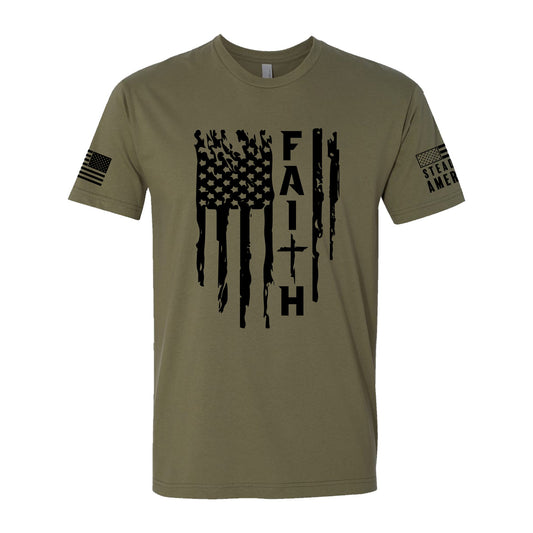 Faith Flag Shirt – Patriotic Christian T-Shirt, Faith & Freedom Tee