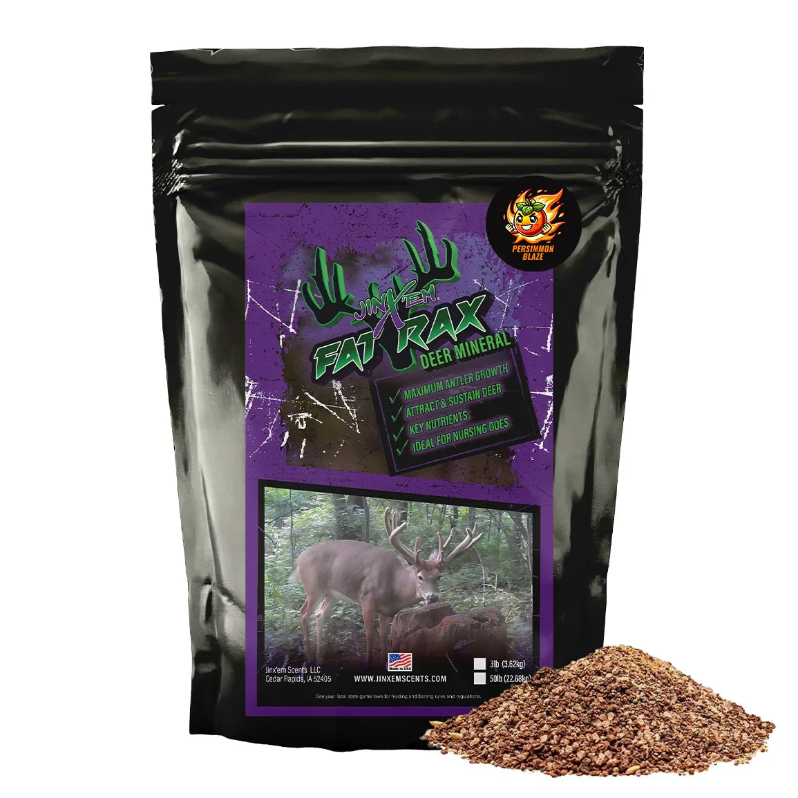 Fat Rax Deer Mineral - Persimmon Blaze
