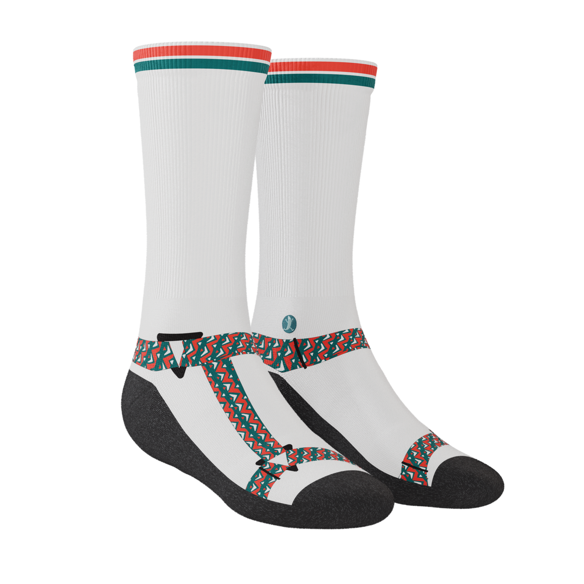 The Faux Pas | Velcro Sandal Heel Hammock™ Crew Socks