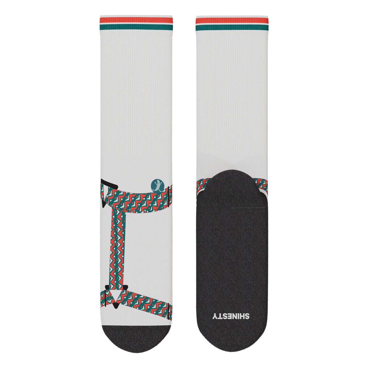 The Faux Pas | Velcro Sandal Heel Hammock™ Crew Socks