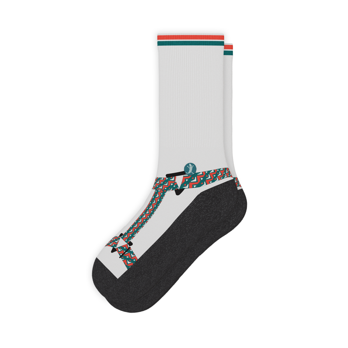 The Faux Pas | Velcro Sandal Heel Hammock™ Crew Socks
