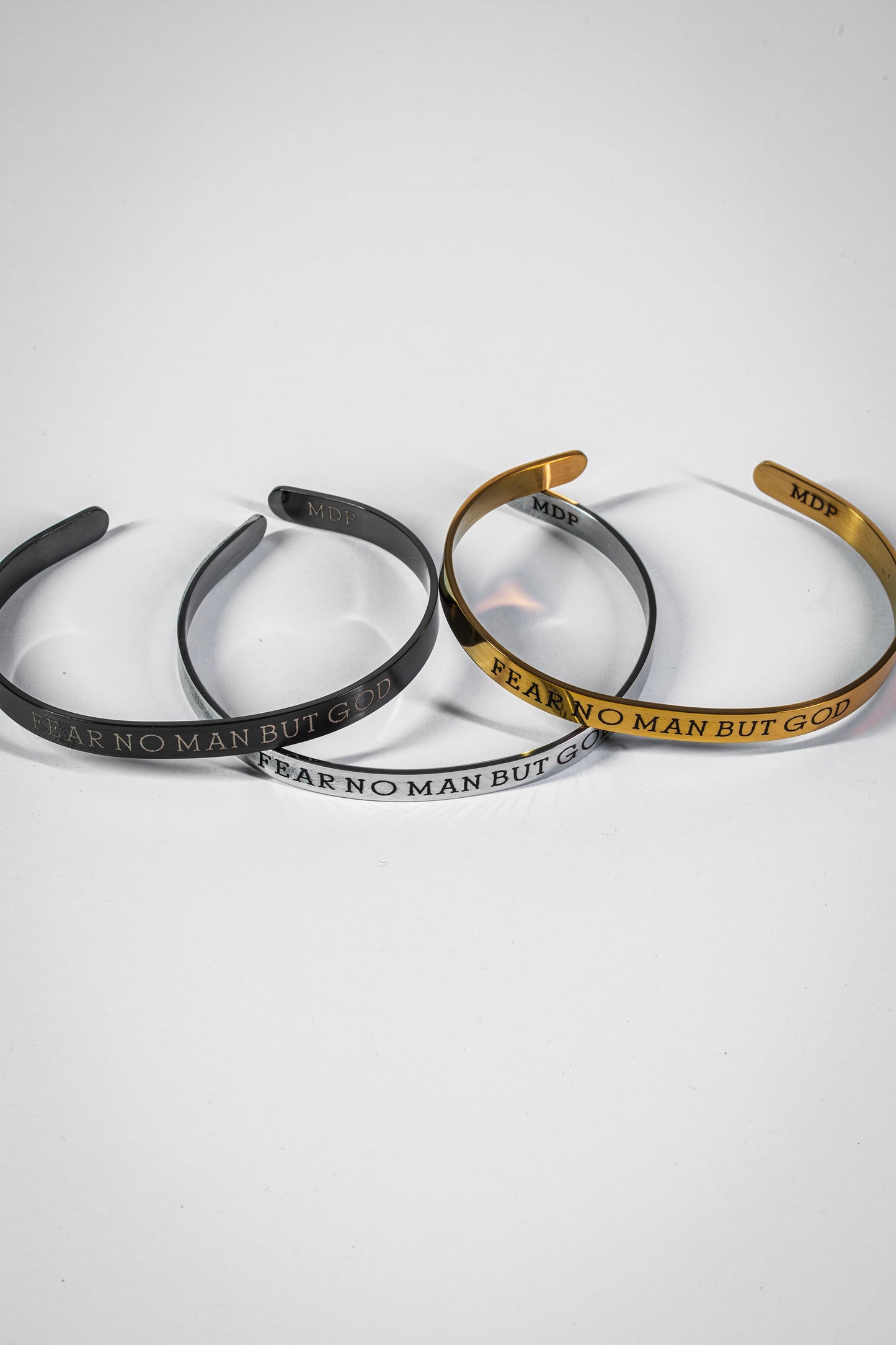 Fear No Man Stainless Steel Cuff