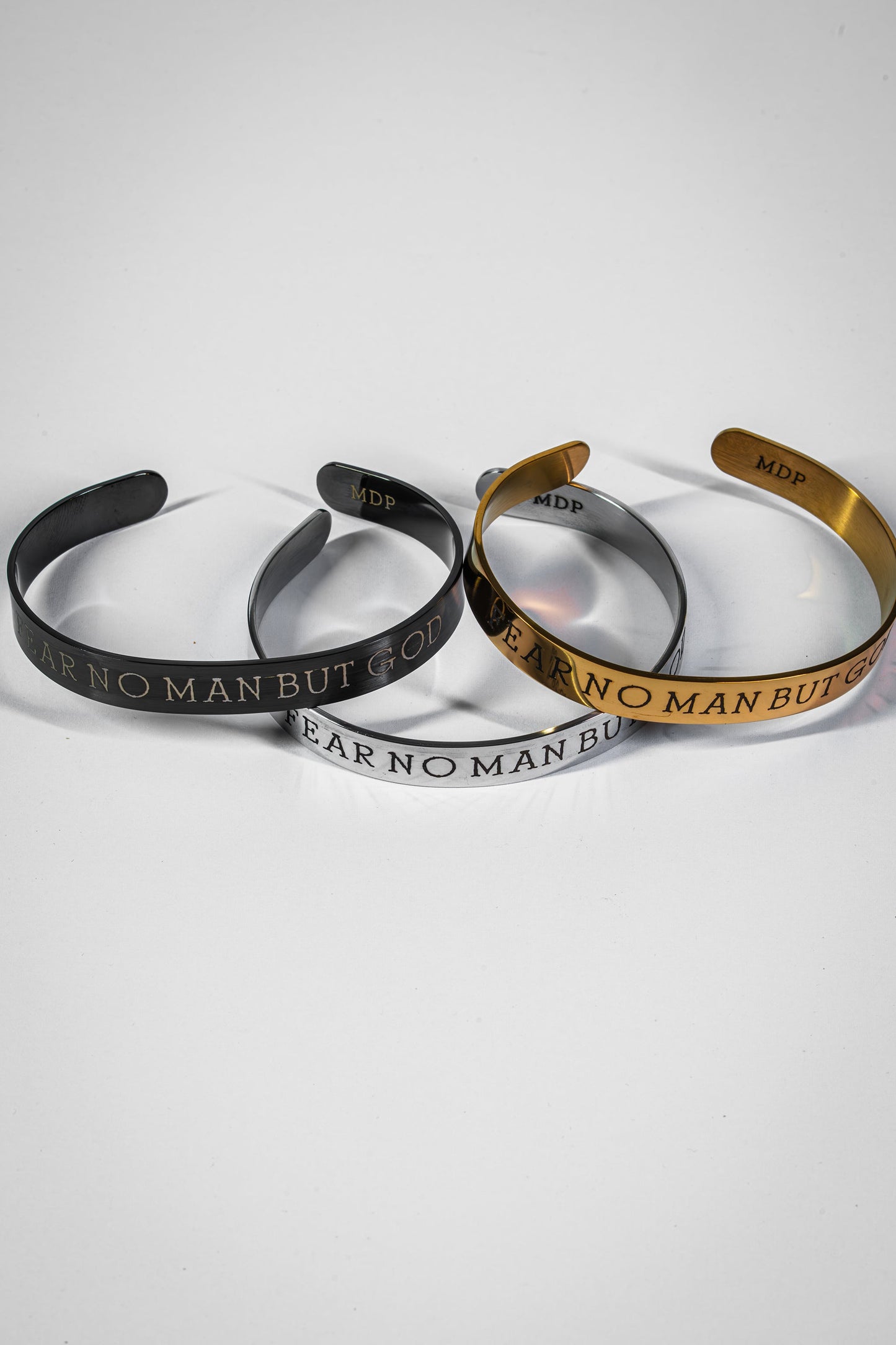 Fear No Man Stainless Steel Cuff