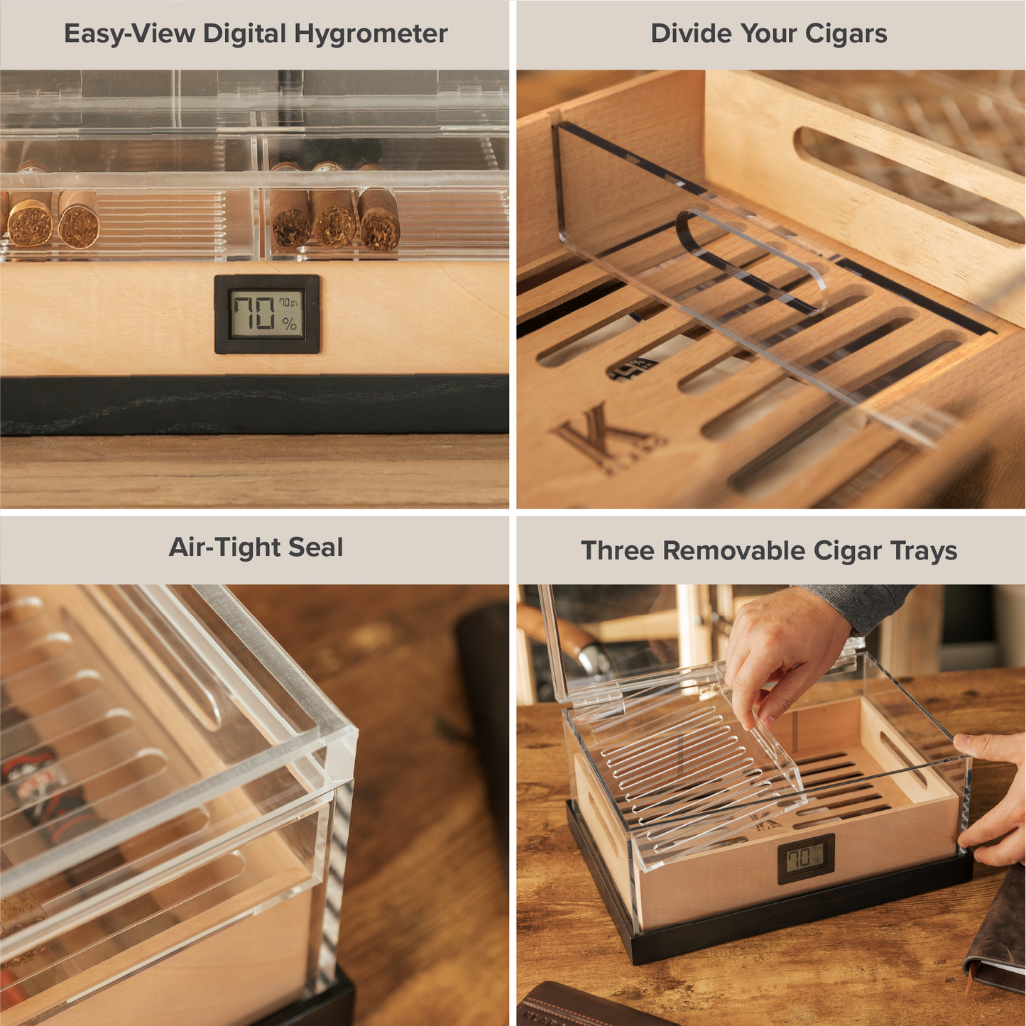 Felix Pro Tupperdor - Acrylic Humidor