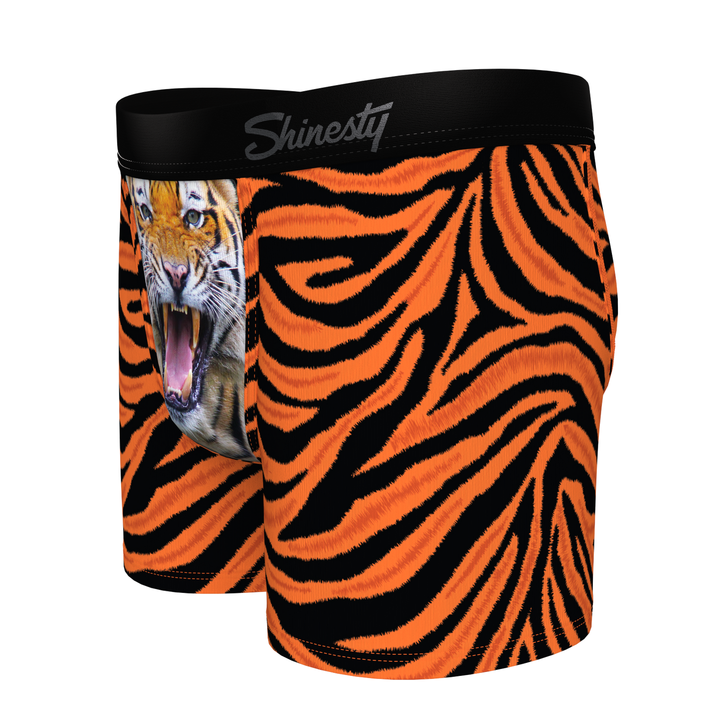 The Feral Feline | Tiger Print Youth Boxer Briefs