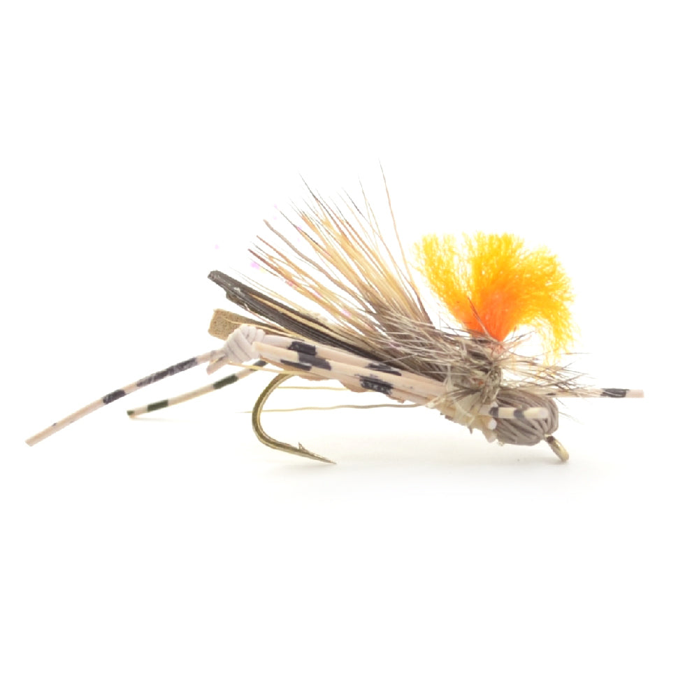 Trout Fly Assortment - Foam Body High Visibility Grasshopper Dry Fly Collection