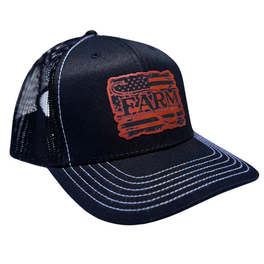 Flag Patch Hat - Black
