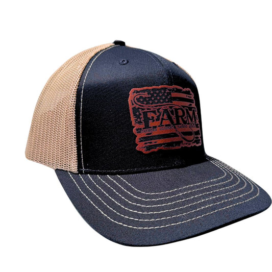 Flag Patch Hat - Black/Gold