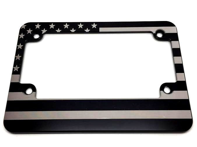 American Flag Full Billet Aluminum Motorcycle License Plate Frame