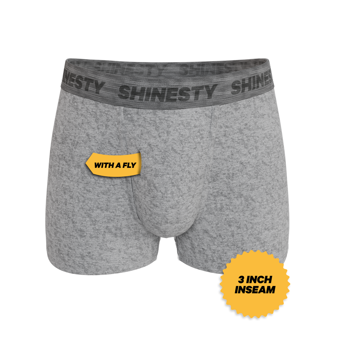 The Flintstone | Heather Grey and Black Ball Hammock® Pouch Trunks Underwear