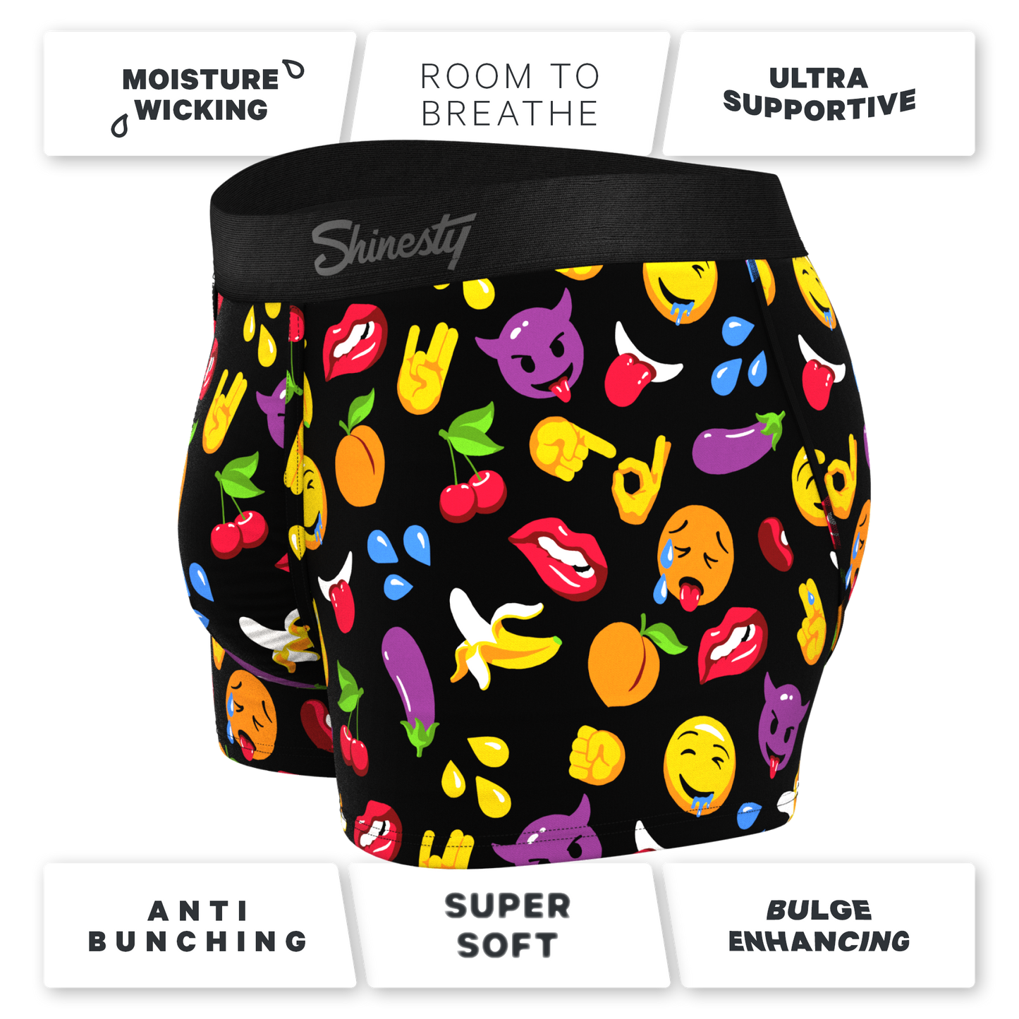 The Flirt | Emoji Ball Hammock® Pouch Trunks Underwear