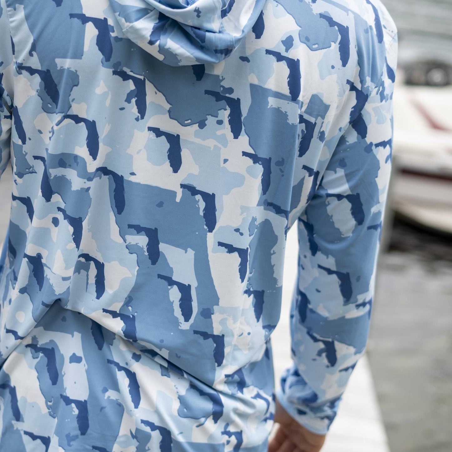 Florida Camo - Fishing Long Sleeve Hoodie