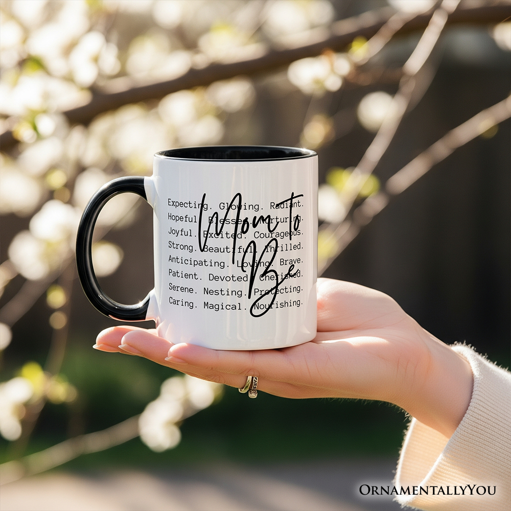 Mom To Be Pregnancy Announcement Personalized Mug, Definition Future Mama Gift with Custom Name