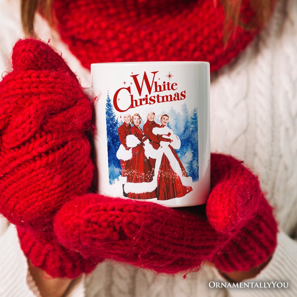I’m Dreaming of a White Christmas Personalized Mug, 1954 Classic Holiday Inn Movie Gift with Custom Name