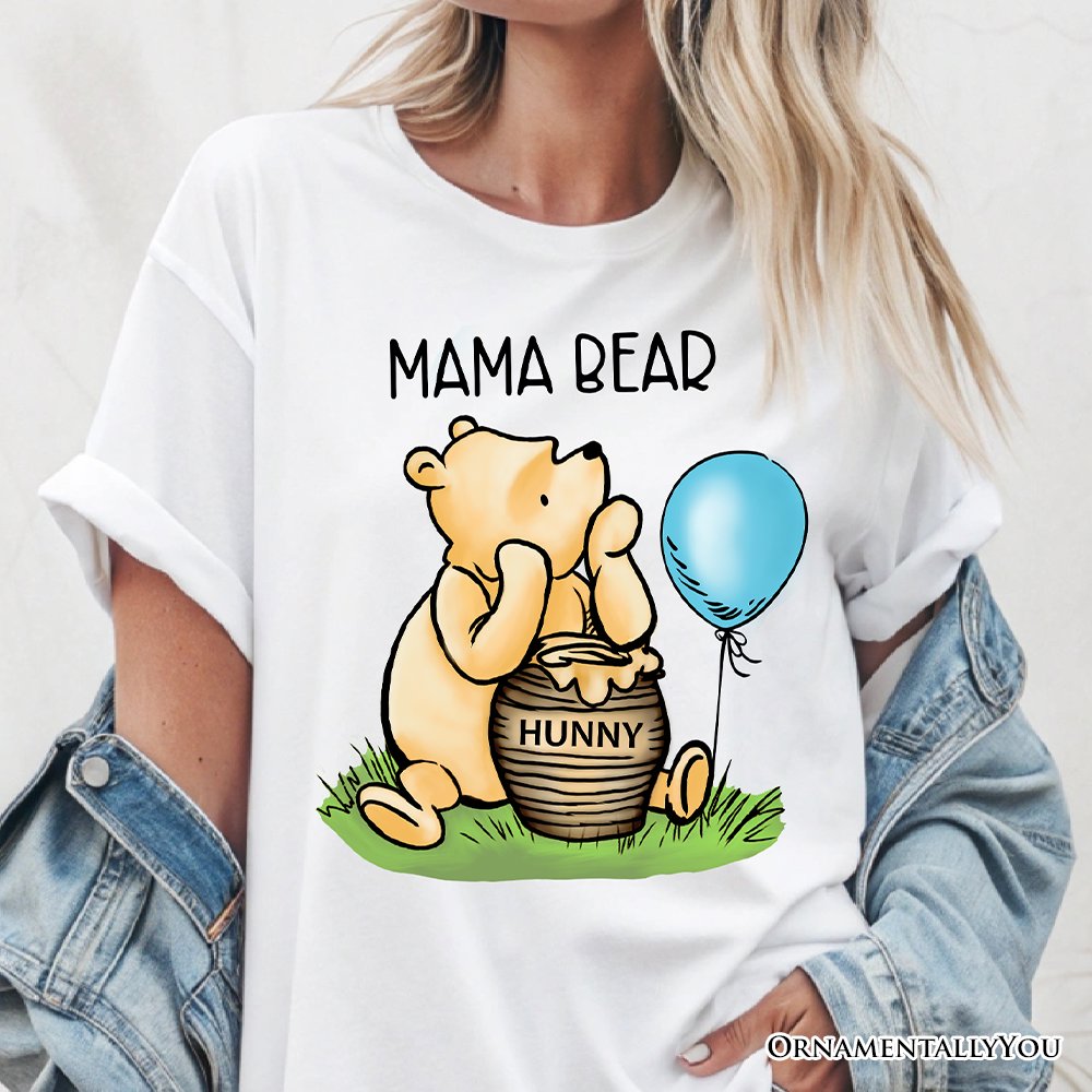 Charming Mama Winnie-the-Pooh Cute T-Shirt, 1926 A.A. Milne Mom Tee
