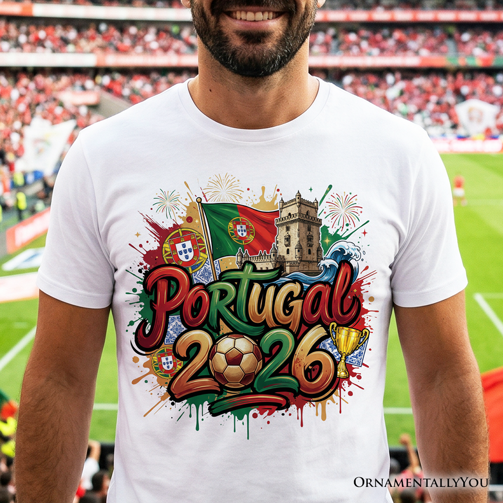 Portugal 2026 Soccer Cup Global Championship T-Shirt, Fans Football Tee