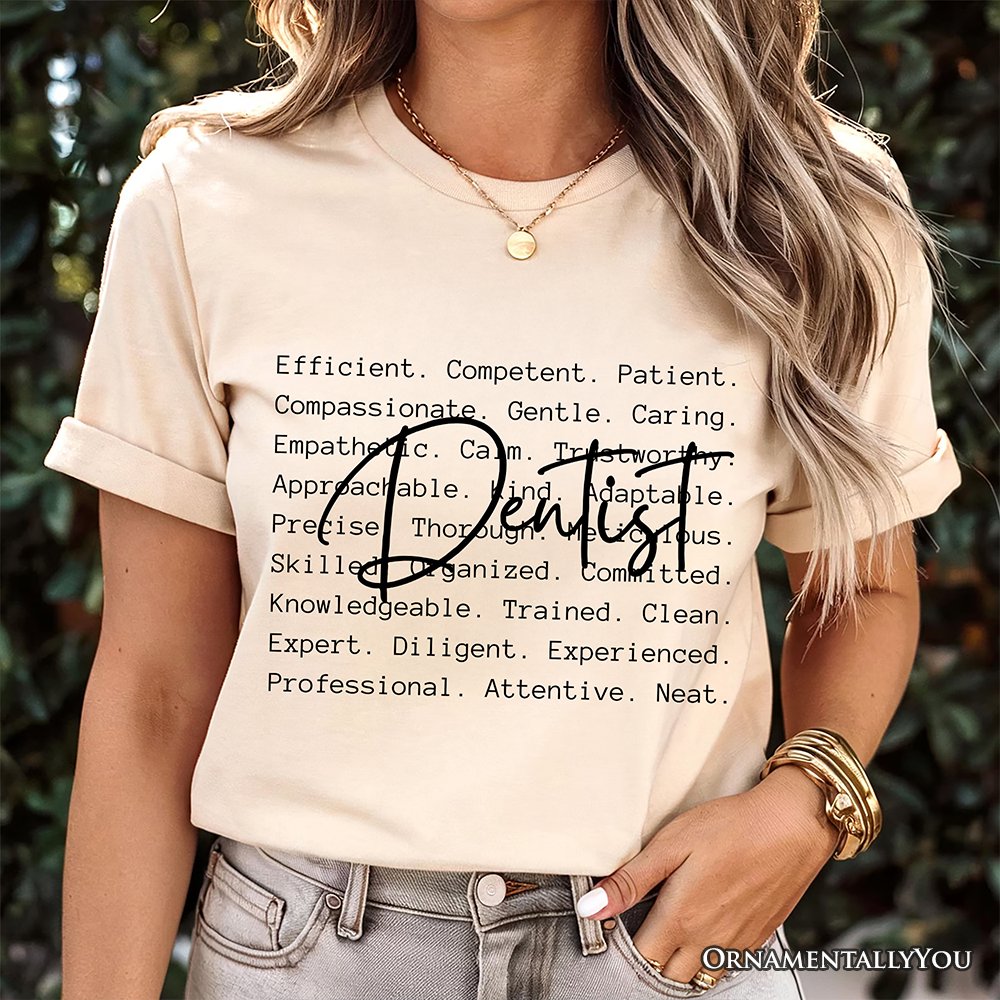 Dentist Definition T-Shirt, Dental Appreciation Words Tee