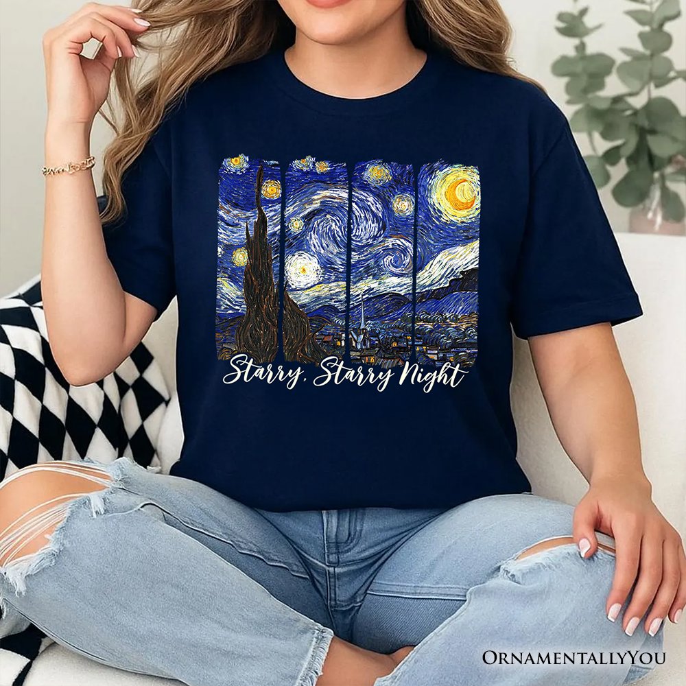 Vincent Van Gogh The Starry Night T-Shirt, Famous Painting Tee