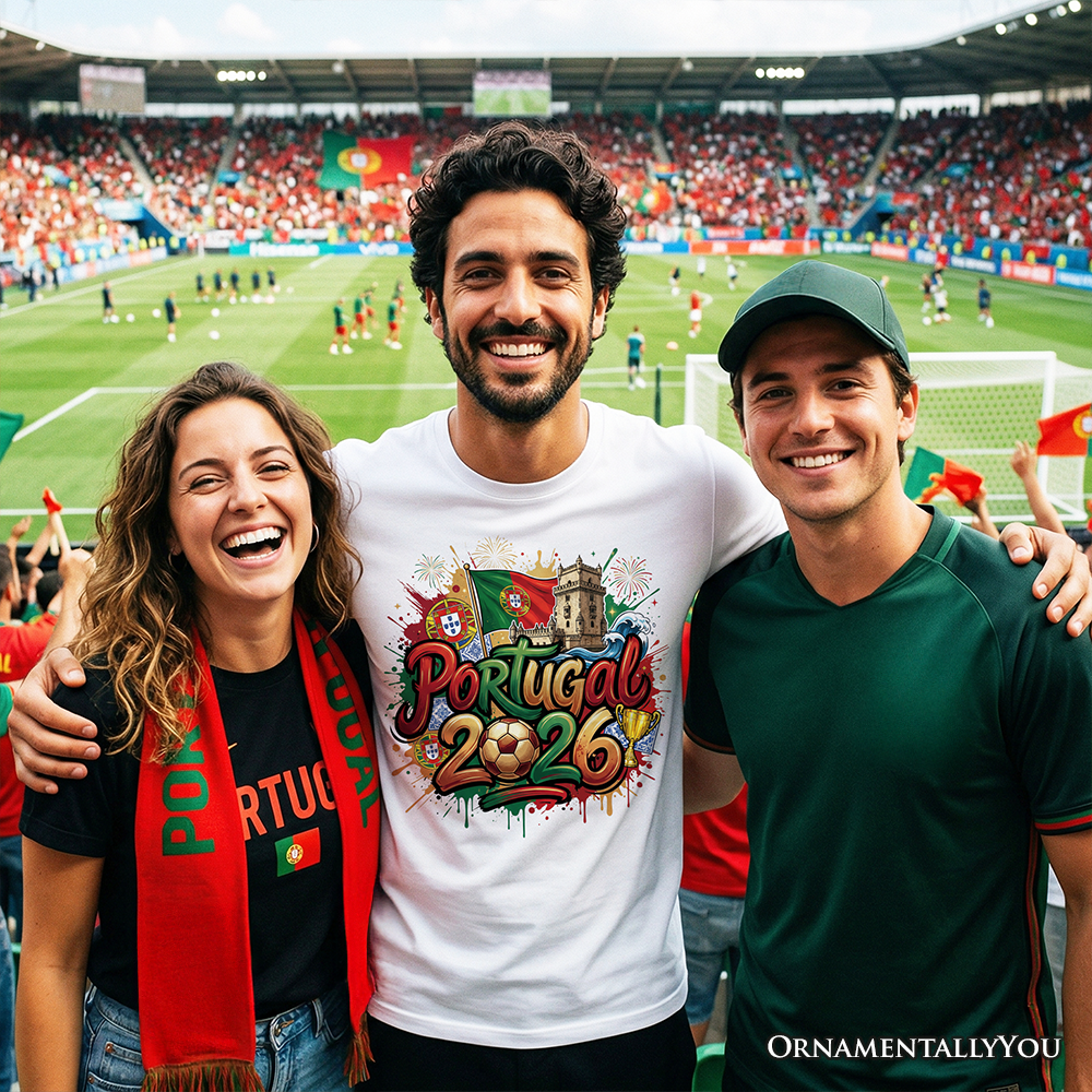 Portugal 2026 Soccer Cup Global Championship T-Shirt, Fans Football Tee