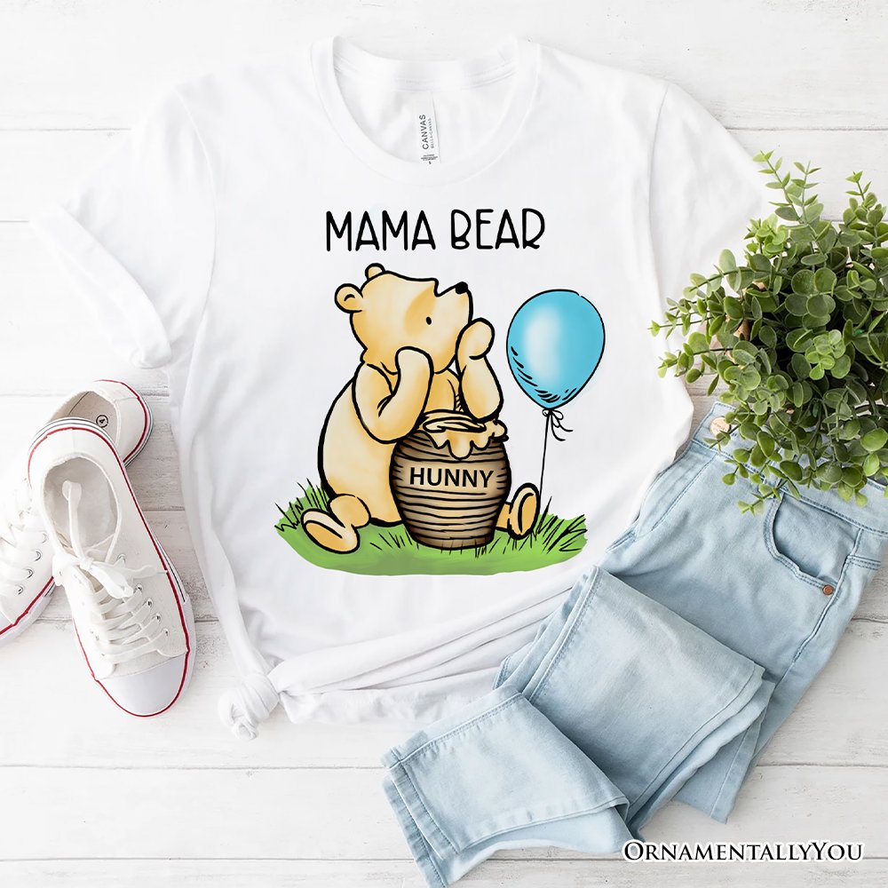 Charming Mama Winnie-the-Pooh Cute T-Shirt, 1926 A.A. Milne Mom Tee