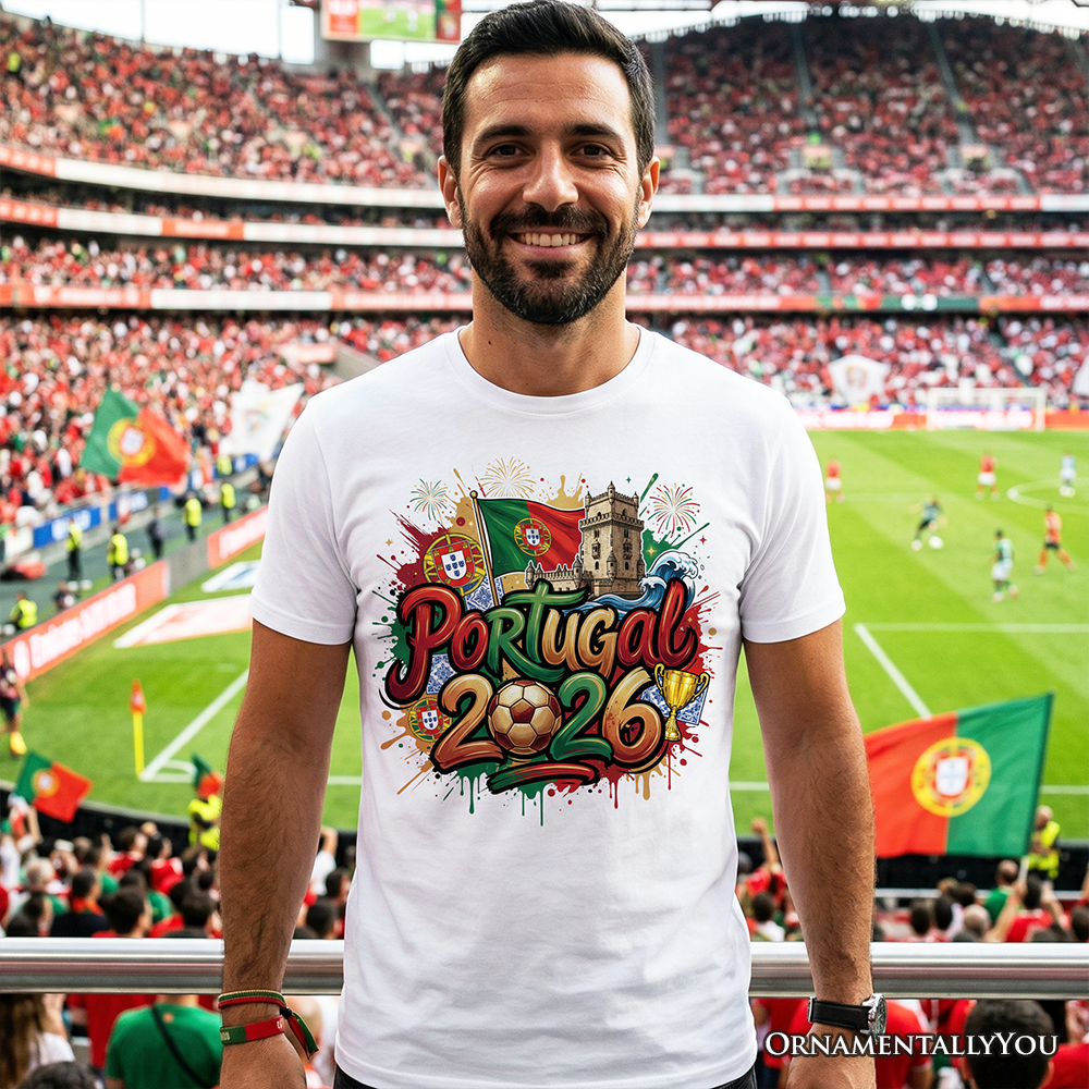 Portugal 2026 Soccer Cup Global Championship T-Shirt, Fans Football Tee