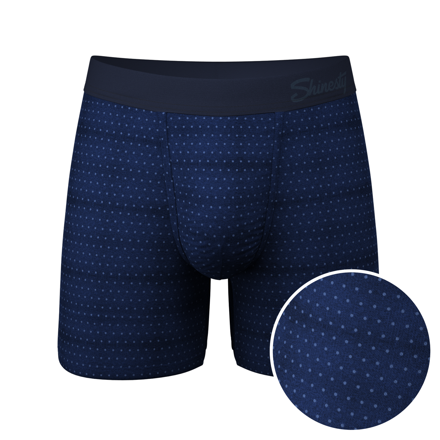 The Forget Me Not | Navy Dot Ball Hammock® Pouch Underwear