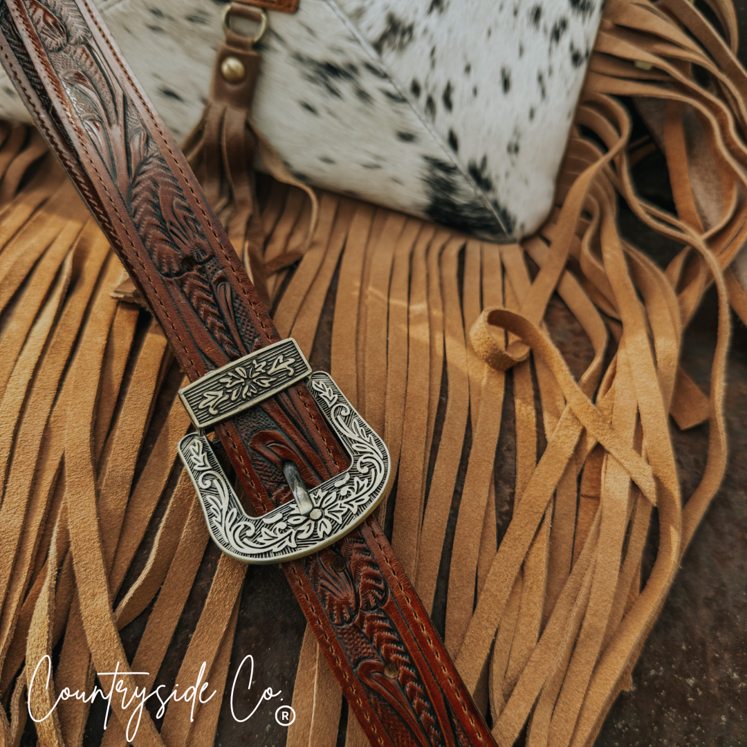 Fort Worth Cowhide Crossbody