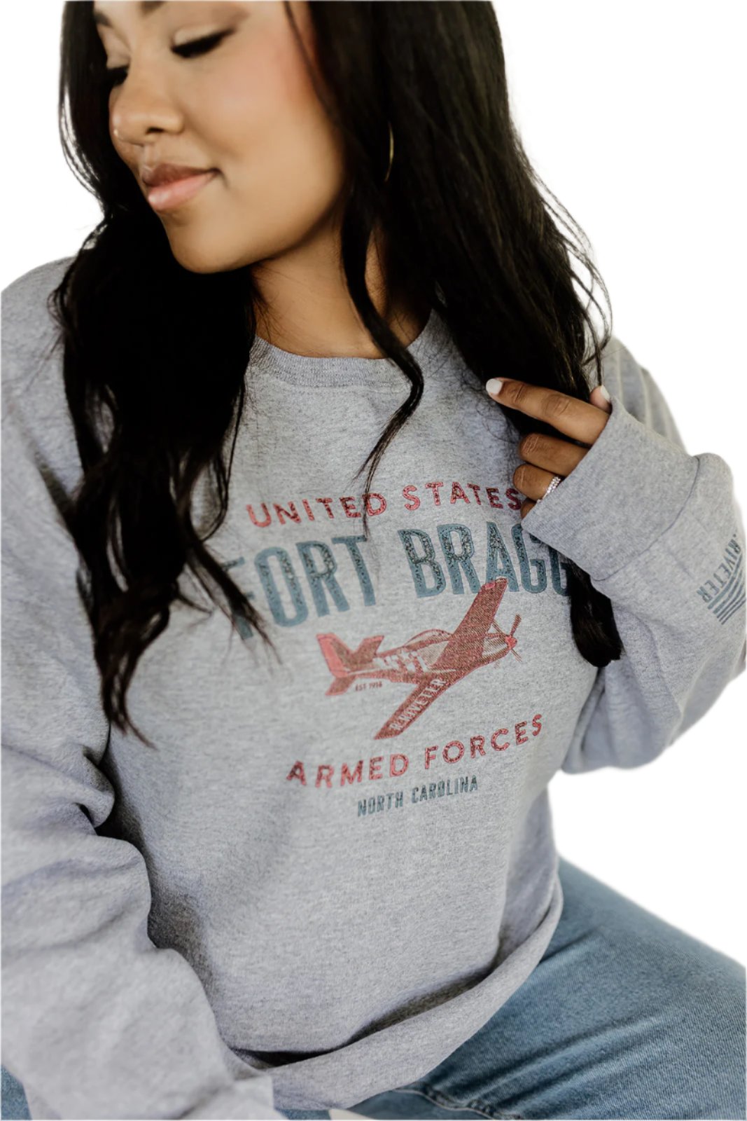 Crew Neck Sweatshirt | Fort Bragg AF Graphic