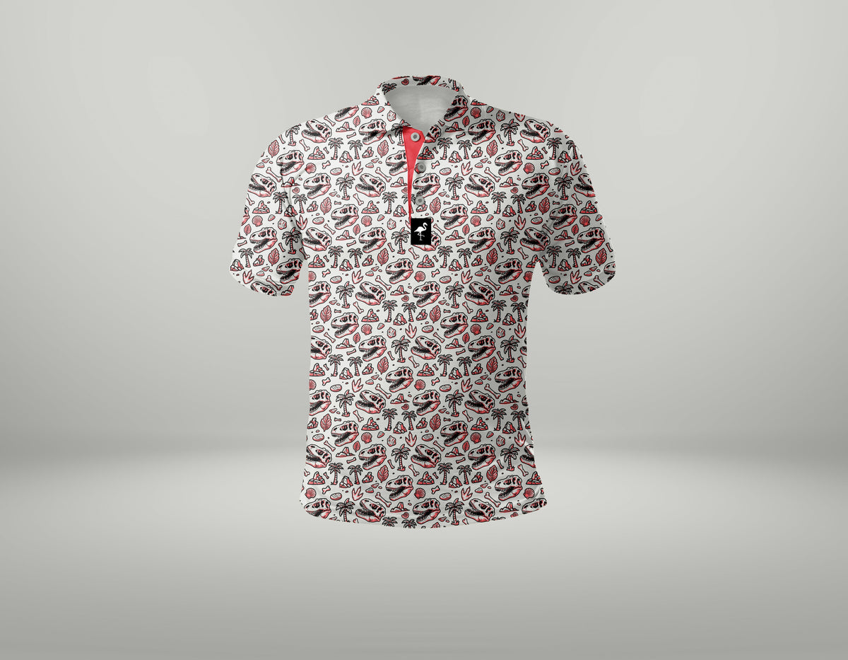 Youth Fossil Fairway Golf Polo | Performance Stretch Golf Shirt | Moisture-Wicking Athletic Polo