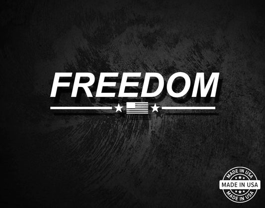 Freedom - American Flag - Patriotic Decal