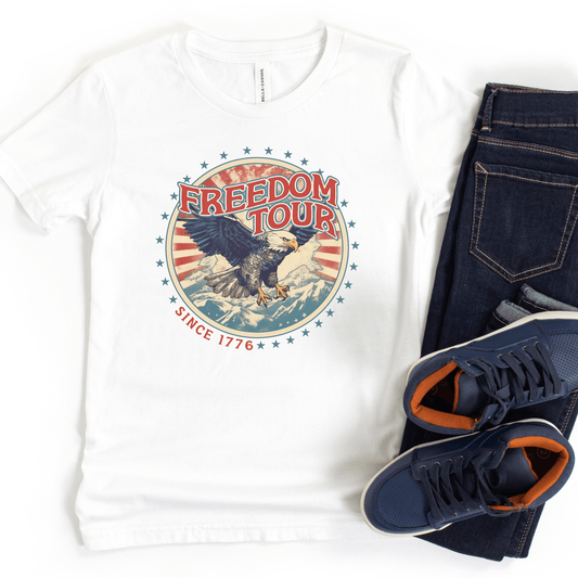 Freedom Tour Since 1776 Patriotic Kids T-Shirt