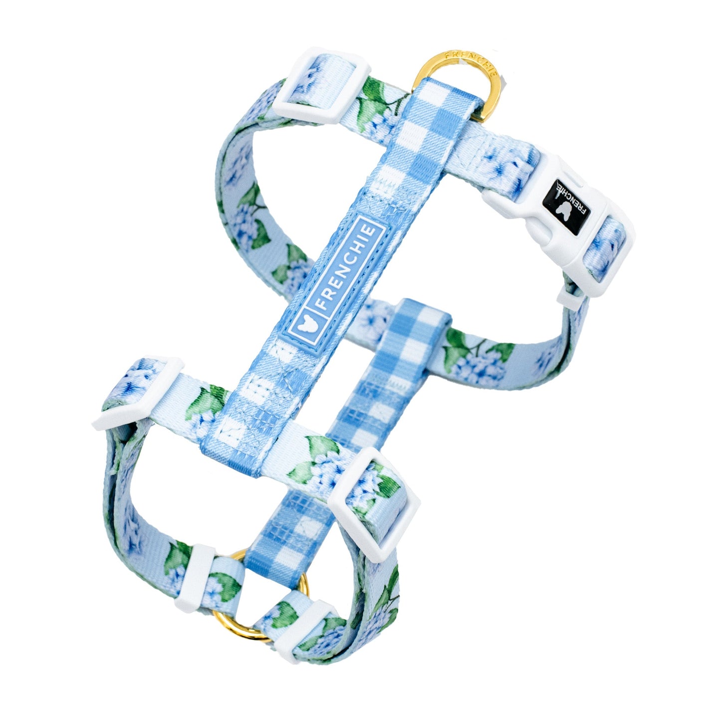 Frenchie Strap Harness - Hydrangea