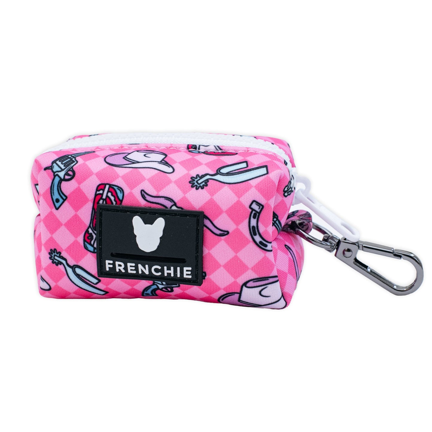 Frenchie Poo Bag Holder - Wild West (Pink)