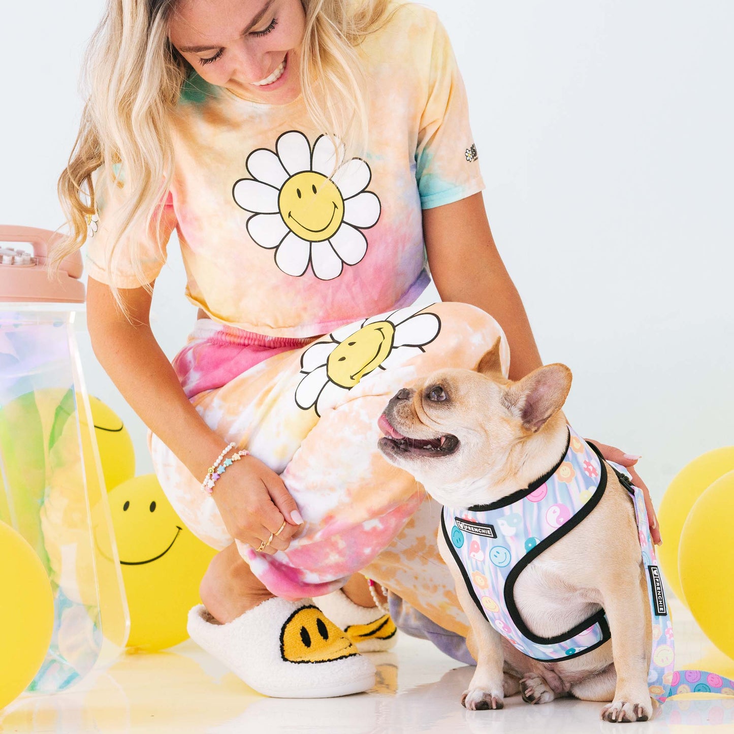 Frenchie Duo Reversible Harness - Good Vibes