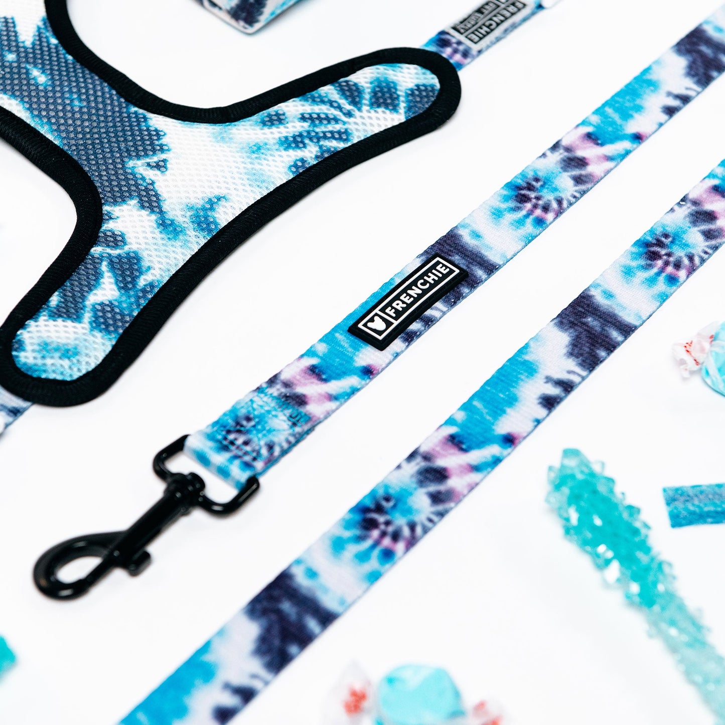 Frenchie Comfort Leash - Trippy Tie Dye