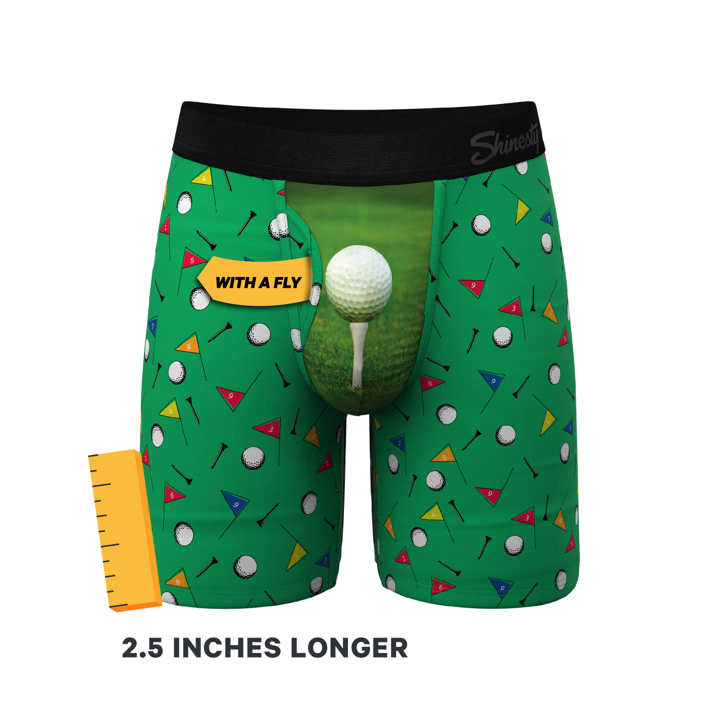 The Front Nine | Golf Ball Long Leg Ball Hammock® Pouch Underwear With Fly