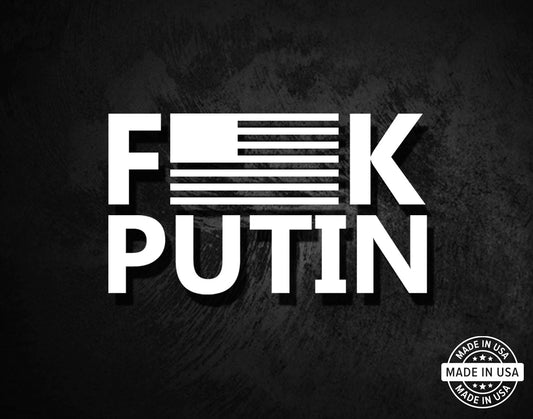 Fuck Putin - American Flag Decal