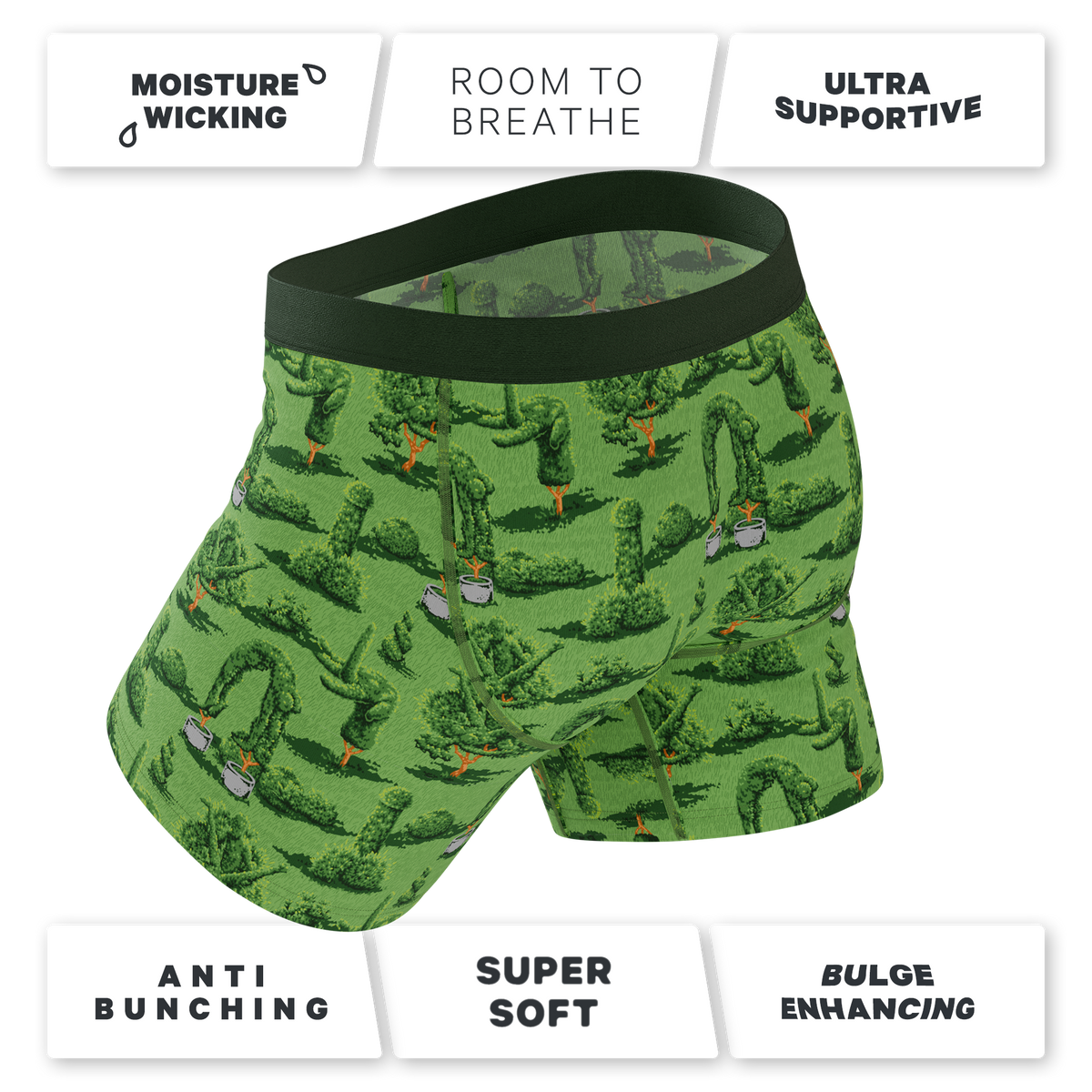 The Full Bush Bush Club | Naughty Landscaping Ball Hammock® Pouch Underwear
