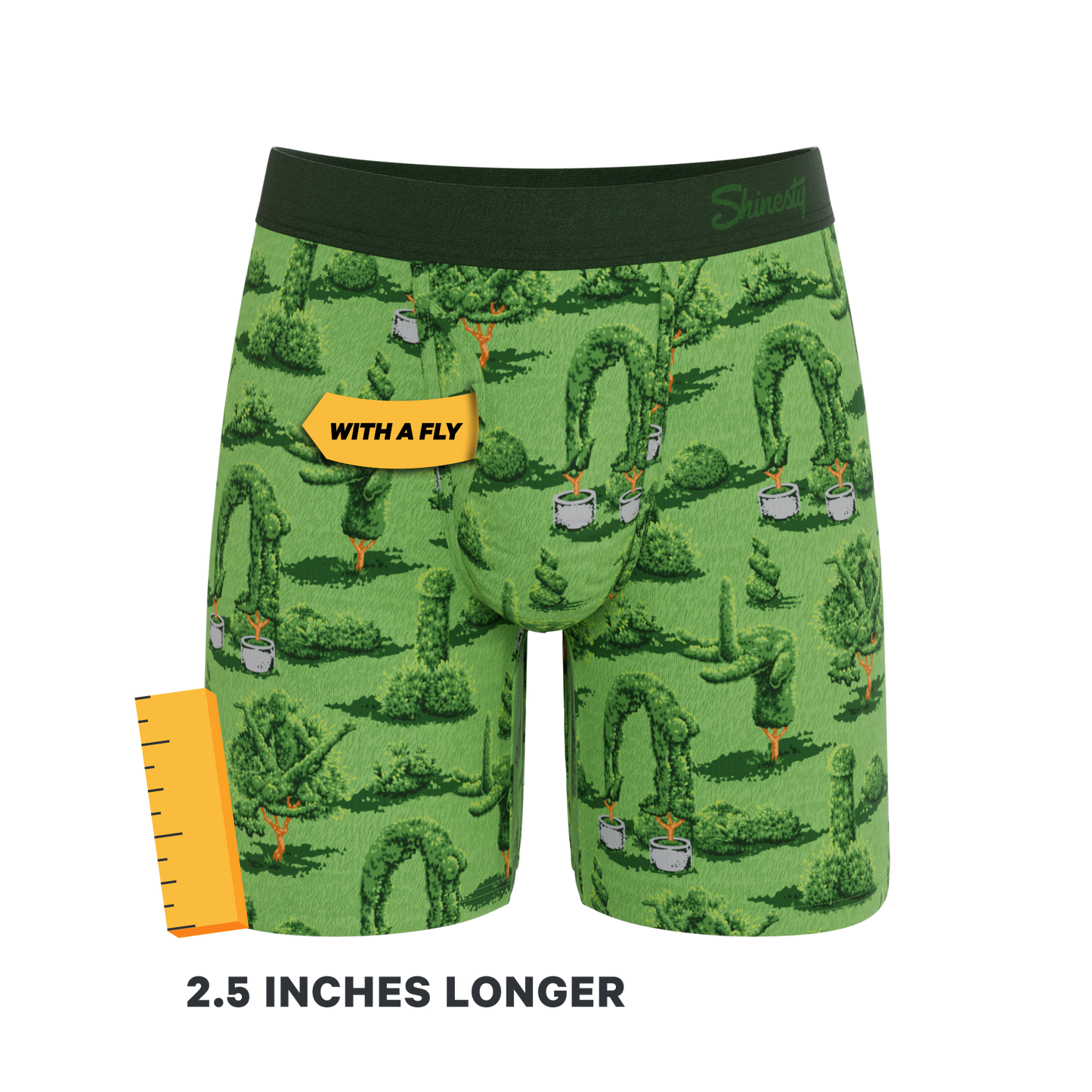 The Full Bush Bush Club | Naughty Landscaping Long Leg Ball Hammock® Pouch Underwear With Fly