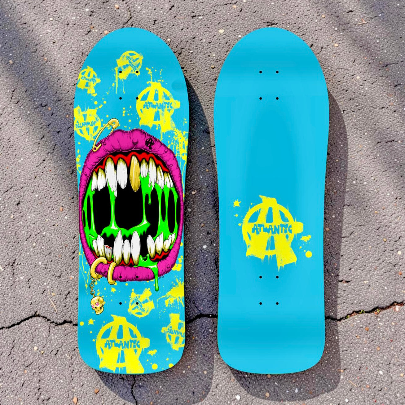 Slime Mouth PUNKED Limited Edition, HAND-PAINTED Deck (PRE-ORDER, JANUARY 2027)